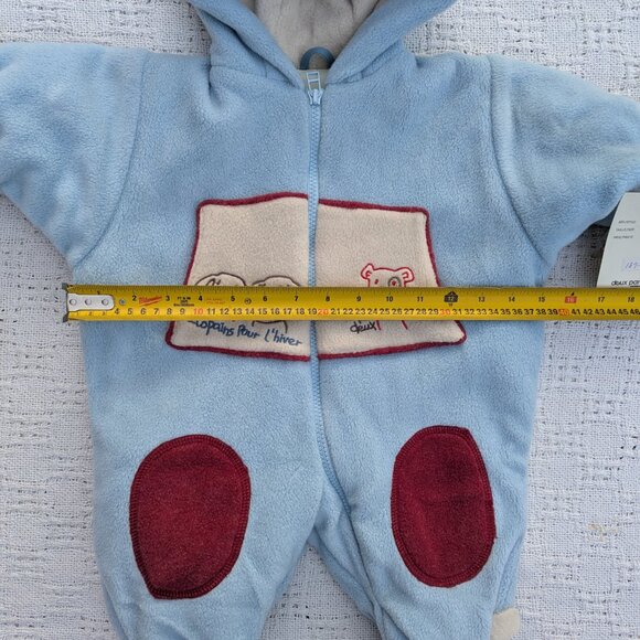 Deux Par Deux Babies' Hooded Insulated Snowsuit + Hat Age 3 Month, 6 m, 9 m NEW - Picture 15 of 16